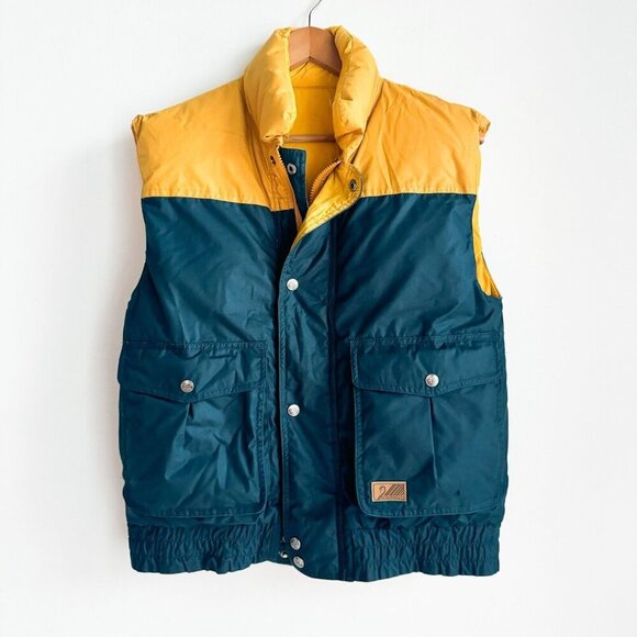Vintage Genuine Down Brand Reversible Down Filled Vest M - Picture 1 of 7